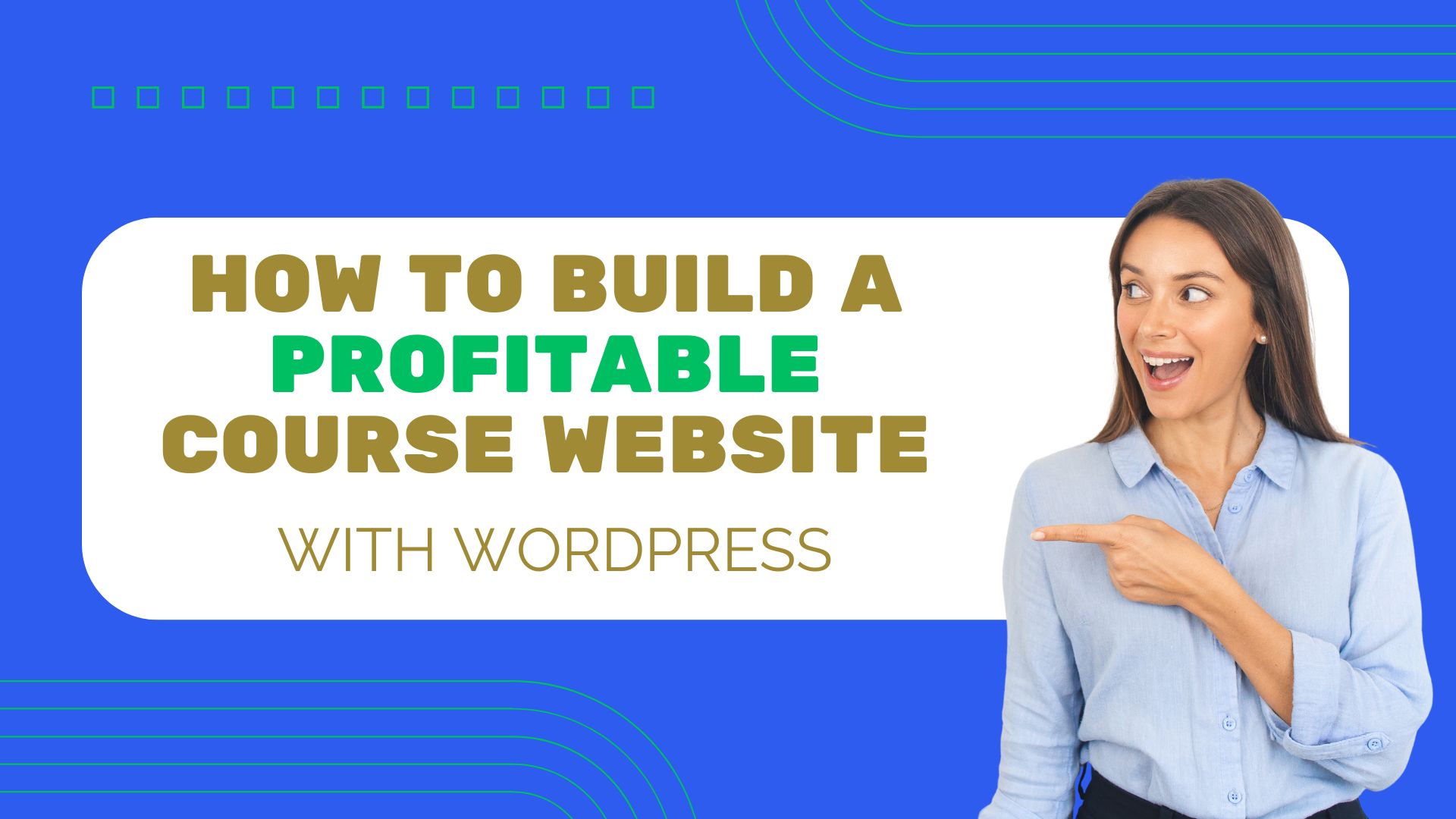 how to build a profitable course with wordpress